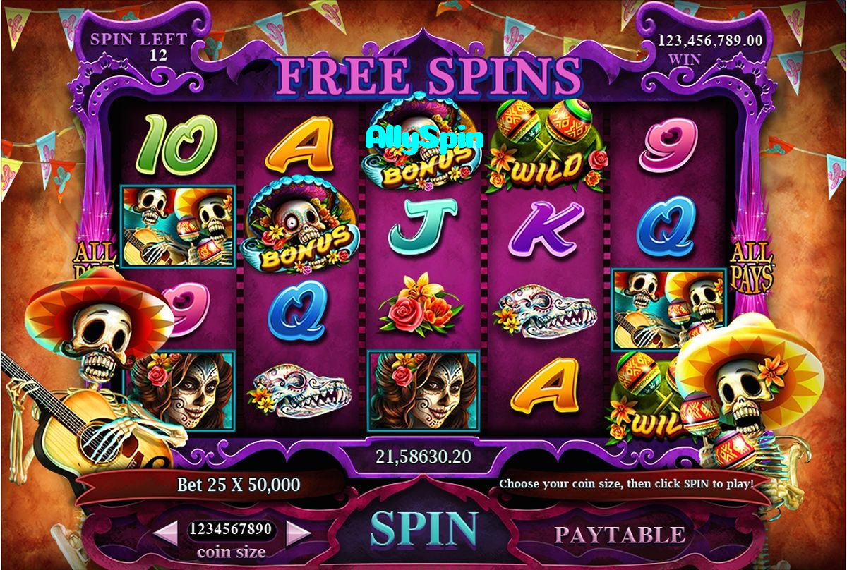 AllySpin casino presented on mobile device in Pakistan with slots and live games